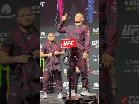 🦅☝🏼 COACH KHABIB NURMAGOMEDOV SUPPORTS UMAR NURMAGOMEDOV AT UFC 324 WEIGH INS