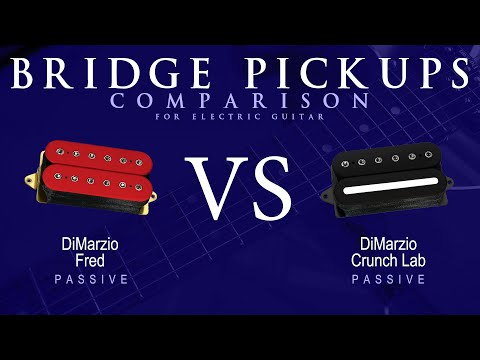 DiMarzio FRED vs CRUNCH LAB - Passive Bridge Guitar Pickup Comparison Tone Demo