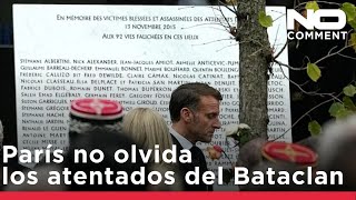 Francia conmemora el 10º aniversario de los atentados de París de 2015, Macron rinde homenaje