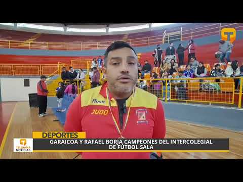Garaicoa y Rafael Borja campeones del intercolegial de fútbol sala