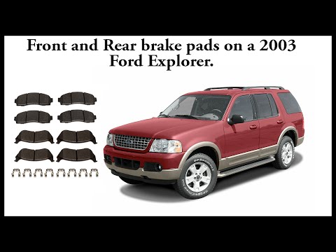 Quick and easy Brake pad replacement on a 2003 Ford Explorer.