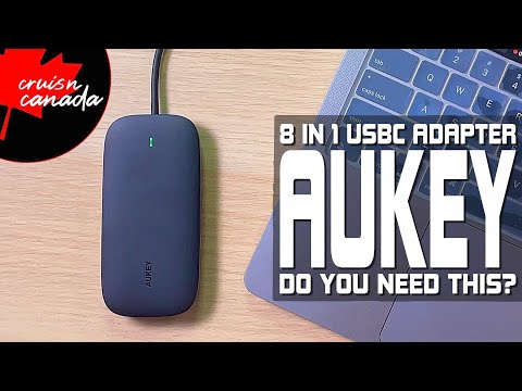 Aukey 8 Port USB 3.0 Type-C Hub CB-C71 Juodas video