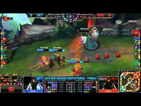 EDG KORO1 Amazing play vs SKT