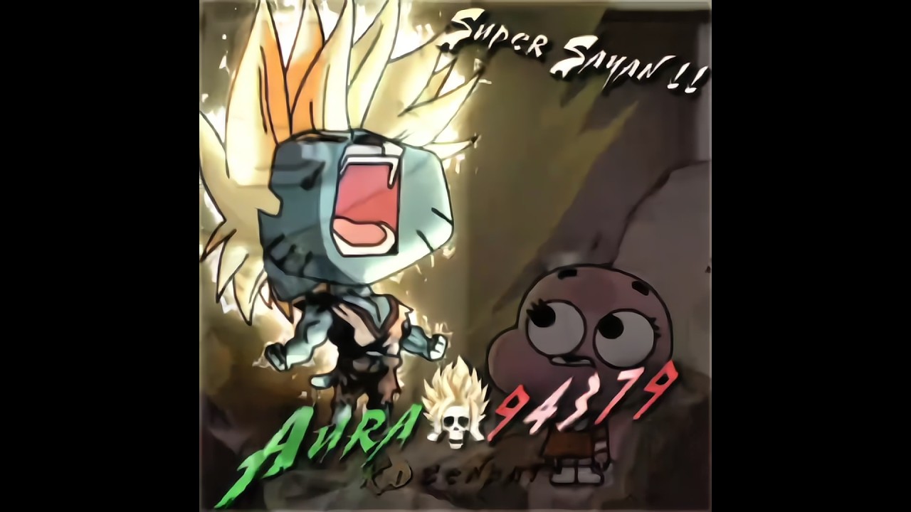 Gumball trying to go super Sayan ☠️ || song - (beautiful moon funk) #gumball #supersaiyan #anime