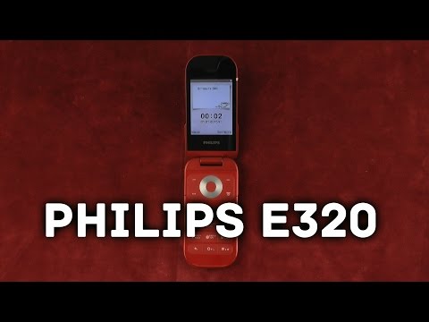 Распаковка Philips E320 Dual Sim Red