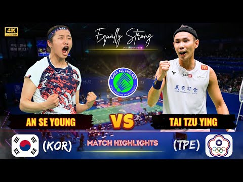 Equally strong 🔴 An Se Young (KOR) vs Tai Tzu Ying (TPE) All England Open Badminton