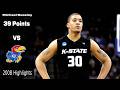 Michael Beasley MONSTEROUS 39 POINTS Vs 7 Kansas 2008 College Basketball Highlights