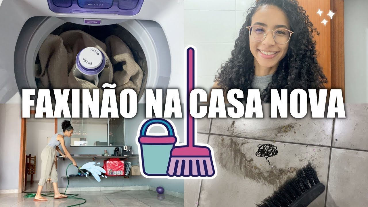 FAXINA NA CASA NOVA | LAVEI O TAPETE NA MÁQUINA | SUJEIRA DEMAAAIS | Ludmila Reis