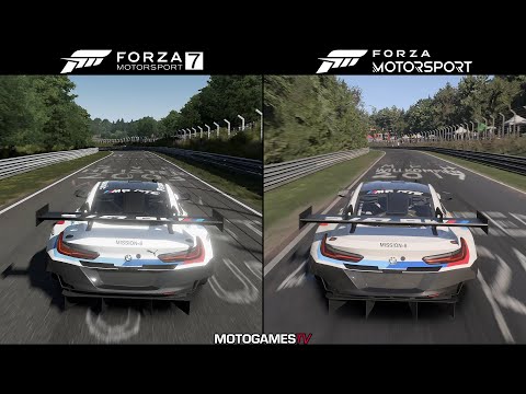 Forza Motorsport 7 vs Forza Motorsport (2023) - Nordschleife Comparison (BMW M8 GTE)