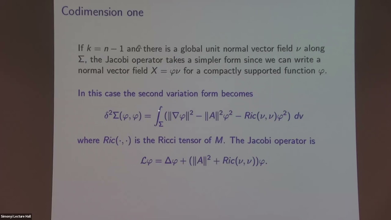 Stability Theory for Minimal Submanifolds
