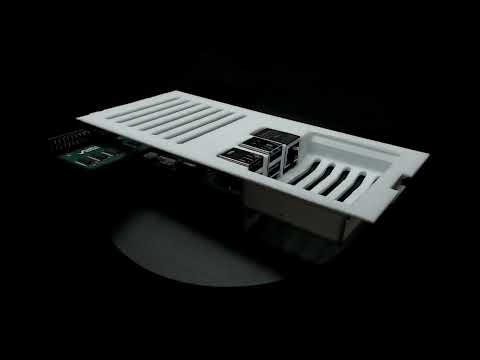 360° of custom 3D printed Amiga1200 Trapdoor for a PiStorm32-lite with Pi4B
