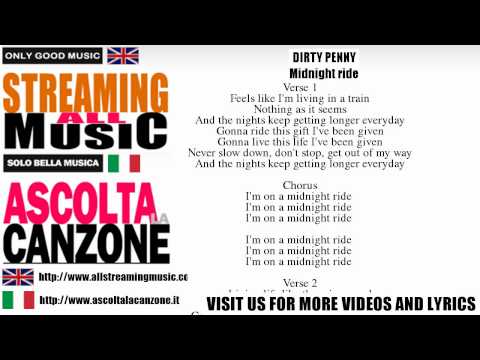 Dirty Penny - Midnight ride (Lyrics / Testo)