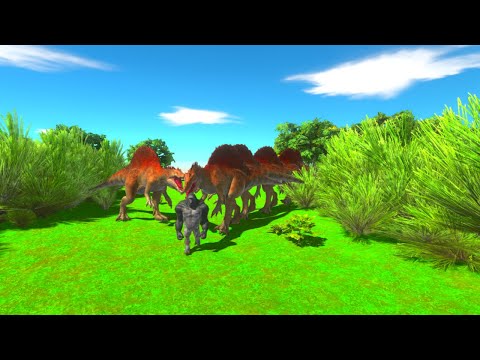 [Dangerous Forest] Escape All Units For Spinosaurus - Animal Revolt Battle Simulator