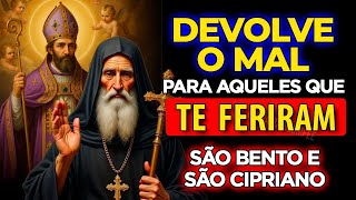 ⚔️ São Bento e São Cipriano: A Oração que Quebra Maldições e Devolve o Mal!