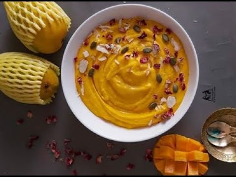 Aamrakhand recipe / How to make mango shrikhand / Homemade mango shrikhand/Aam recipes
