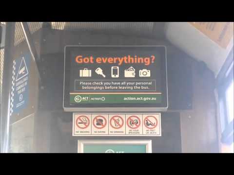Canberra ACTION Bus NXTBUS Internal Destination Indicator