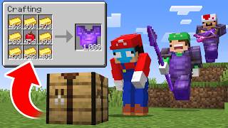 Minecraft Manhunt, But Crafts are Random...