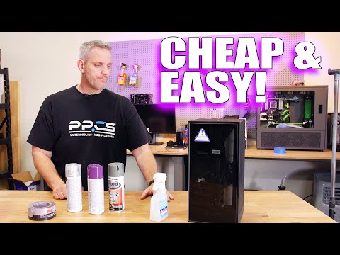 How to paint a computer case. The Cheap and EASY way!
