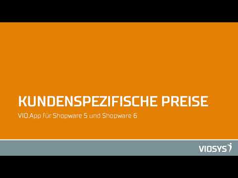 Kundenspezifische Preise App für Shopware 6