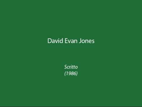 David Evan Jones - Scritto (1986)