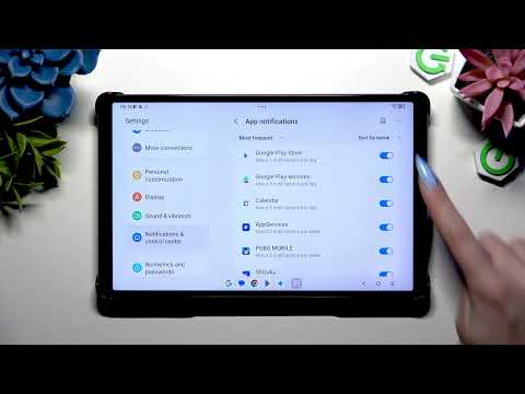 LENOVO Legion Tab Gen 3 – How to Turn On or Off App Notifications
