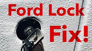 Ford Door Lock STOPS Working with key, How To Fix | Vans, OBS Trucks