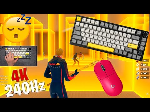 Ajazz AK820 Unboxing ASMR 😴 Box Fight Gameplay 📦 Satisfying Keyboard Fortnite 4K 240 FPS 🏆