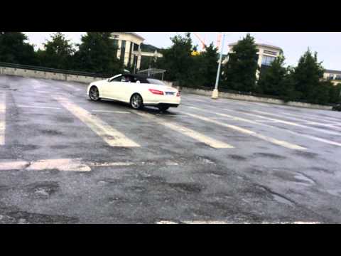 DRIFT Mercedes classe e cabriolet 350 CDI AMG derapage