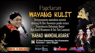 Download lagu LIVE WAYANG KULIT DALANG KI EKO SUWARYO LAKON BABAD MANDALASARA mp3