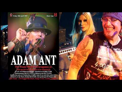 ADAM ANT | FULL LIVE GIG | Pirate Metal Extravaganza | London SCALA | April 2010 | Punk Rock Concert