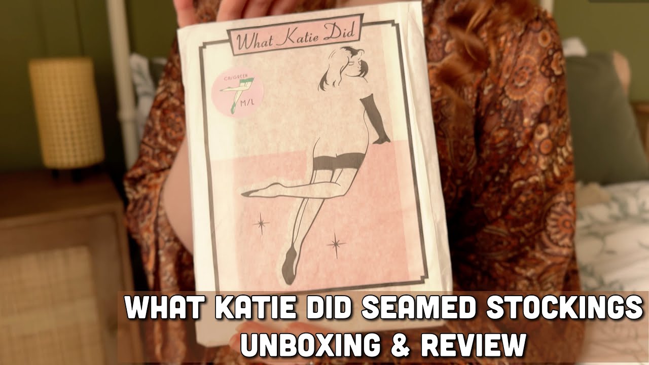 What Katie Did Contrast Seamed Stockings |  Hosiery Unboxing & Review