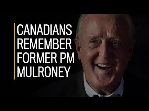 Canadians remember former PM Brian Mulroney