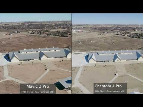 Mavic 2 pro 10bit M-log vs Phantom 4 pro 8bit D-log