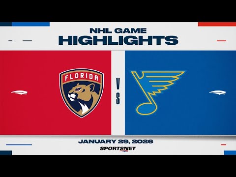 NHL Highlights | Panthers vs. Blues - January 29, 2026