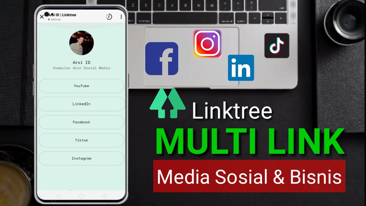 Cara Membuat Linktree Dari Awal Sampai Pengaplikasian, Linktree Multi link Sosial Media dan Bisnis