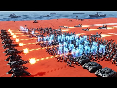 TSUNAMI of 5,000,000 Pyramid Heads & Aliens vs T45 Shotgun Hero! | UEBS 2