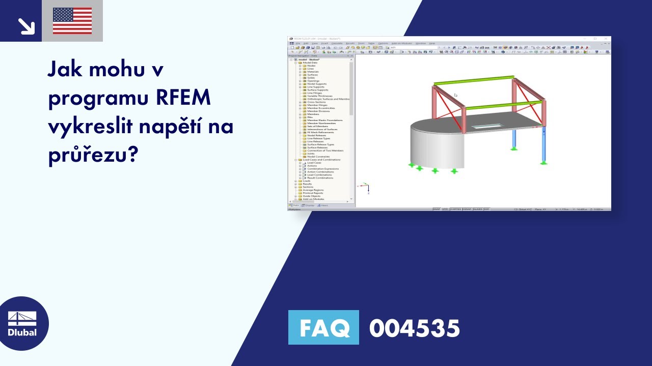[EN] FAQ 004535 | Jak mohu v programu RFEM vykreslit napětí na průřezu?
