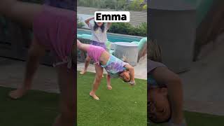 Emma VS Kate Gymnastics in the Backyard!