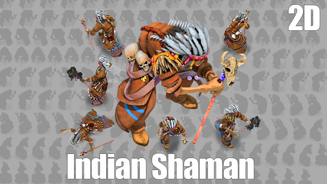 Indian Shaman Animated Character