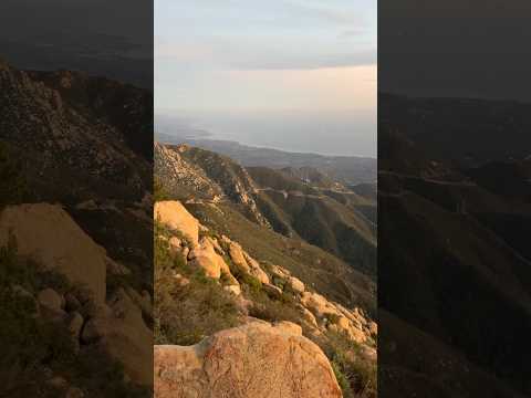 Sunset from Santa Barbara’s Rock Garden Mountain #sunset #hiking #santabarbara #beautifulnature