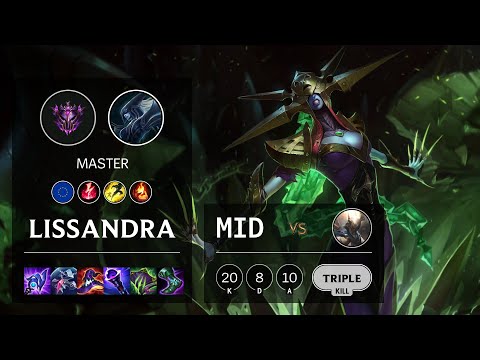 Lissandra Mid vs Pantheon - EUW Master Patch 11.24b