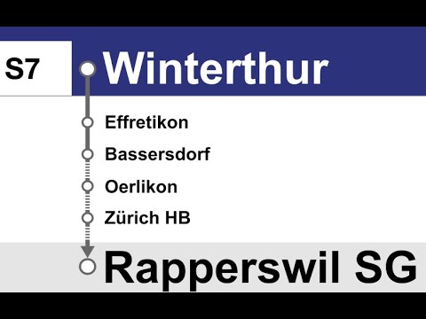 ZVV (SBB) Ansagen » S7 Winterthur — Rapperswil SG | SLBahnen
