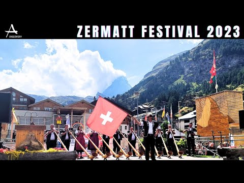 [4K]🇨🇭 Zermatter Volksfest 2023 I Ein herzerwärmendes Alpenfest 🎉 Wandertour Schweiz