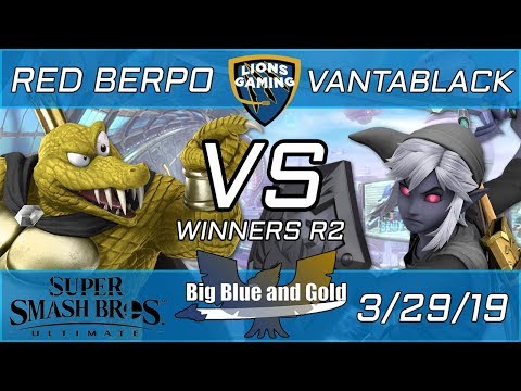 red berpo (K. Rool) vs Lions Gaming | Vantablack (Link) - Big Blue and Gold #4 - Smash Ultimate WR2