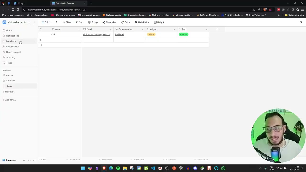✨ Como Criar Pequenos Sistemas com Baserow: Tutorial Completo!