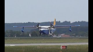 4k | Rare! | Grumman Albatross - TP Universal Exports take off at EDJA-Memmingen Airport | 07.2025