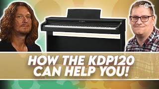 Video thumbnail for How the Kawai KDP120 can help you practice by Gear4music Keys and Piano