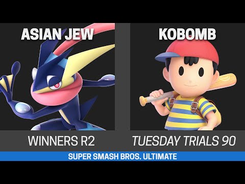 Tuesday Trials 90 SSBU Winners R2 - Asian Jew (Greninja) vs Kobomb (Ness)