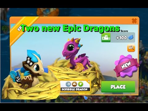 Hatched Scribble and Dreamcatcher Dragon-Dragon Mania legends | The origin of plant | DML