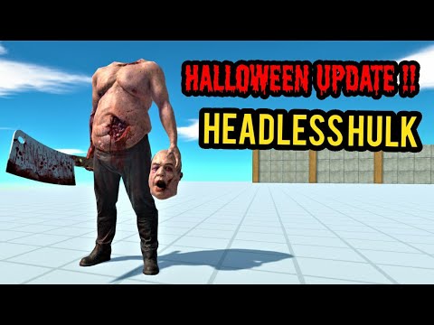 NEW UPDATE !!! HEADLESS HULK VS EVERY UNIT animal revolt battle simulator